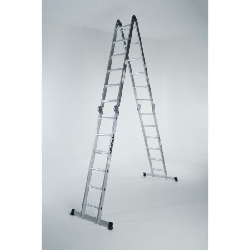 Echelle multifonction pliable 4 x 5 marches - hauteur 5.7 m