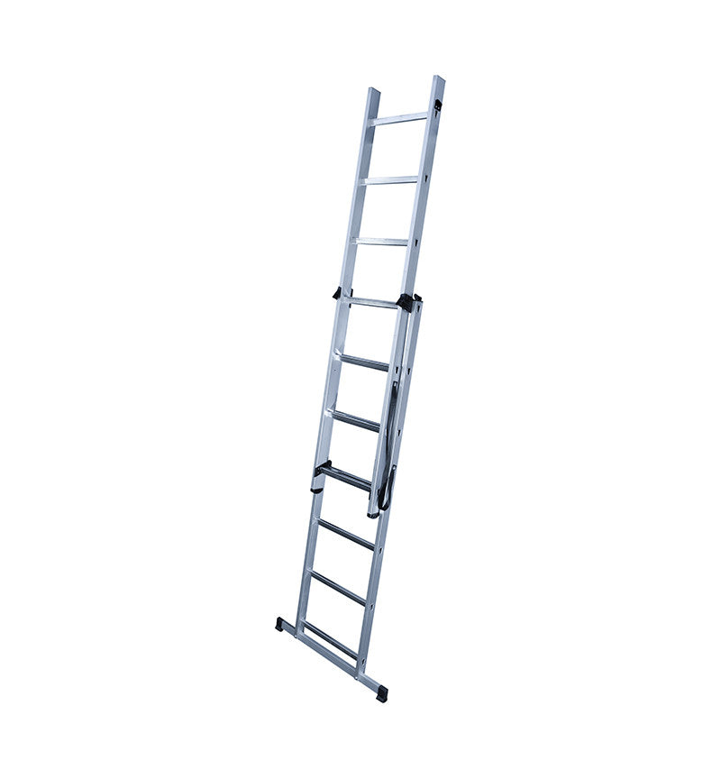 Echelle transformable 2 plans 2x8 échelons 4,5m en aluminium HobbyStep