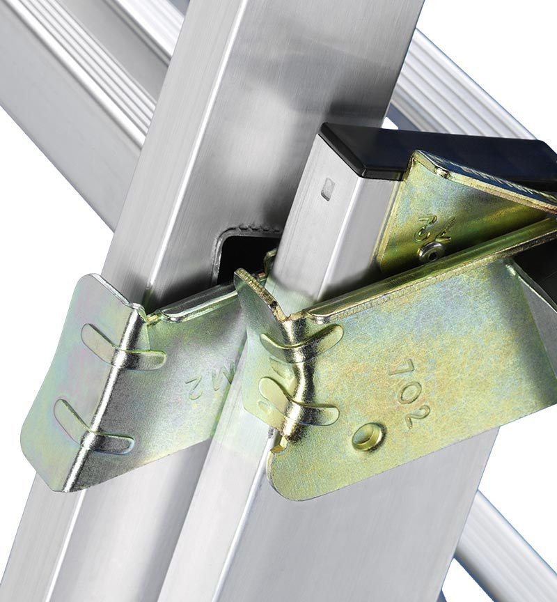 Echelle transformable 2 plans 2x8 échelons 4,5m en aluminium HobbyStep