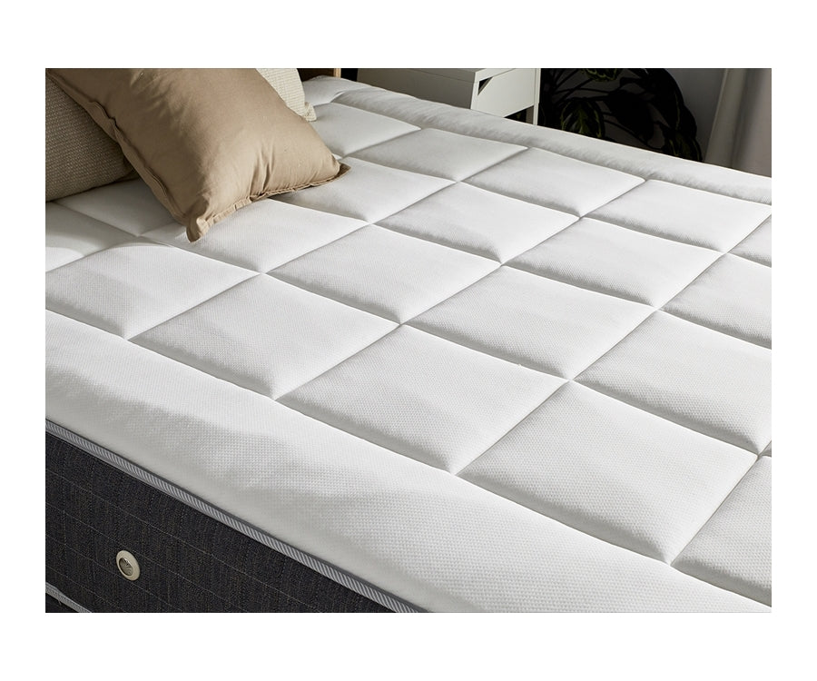Ensemble 180X200 Matelas Ressort 30 cm 7 zones + Mémoire de forme + Sommier KING STYLE Fabriqué en France