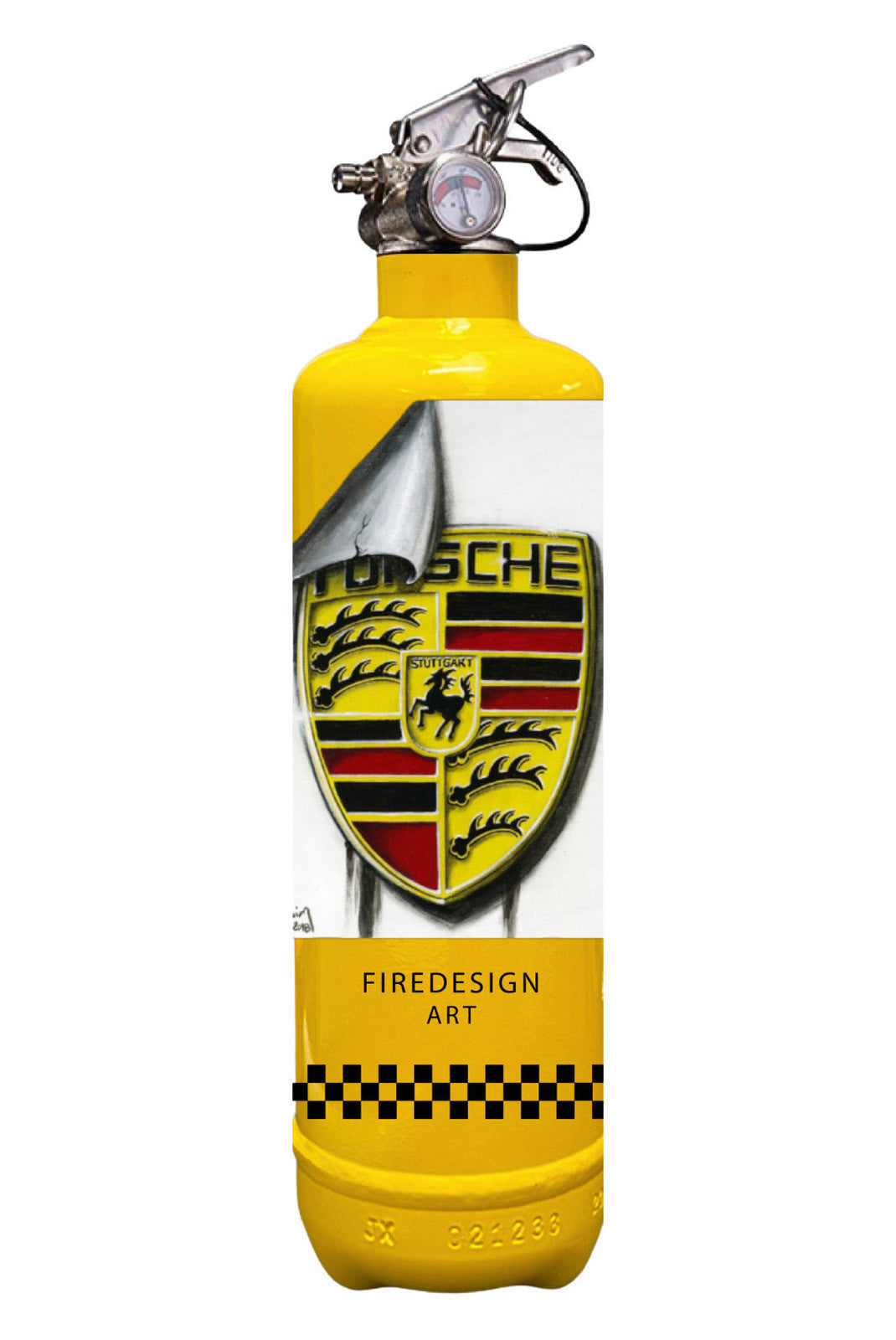 Extincteur 1kg PORSCHE STUTTGART JAUNE