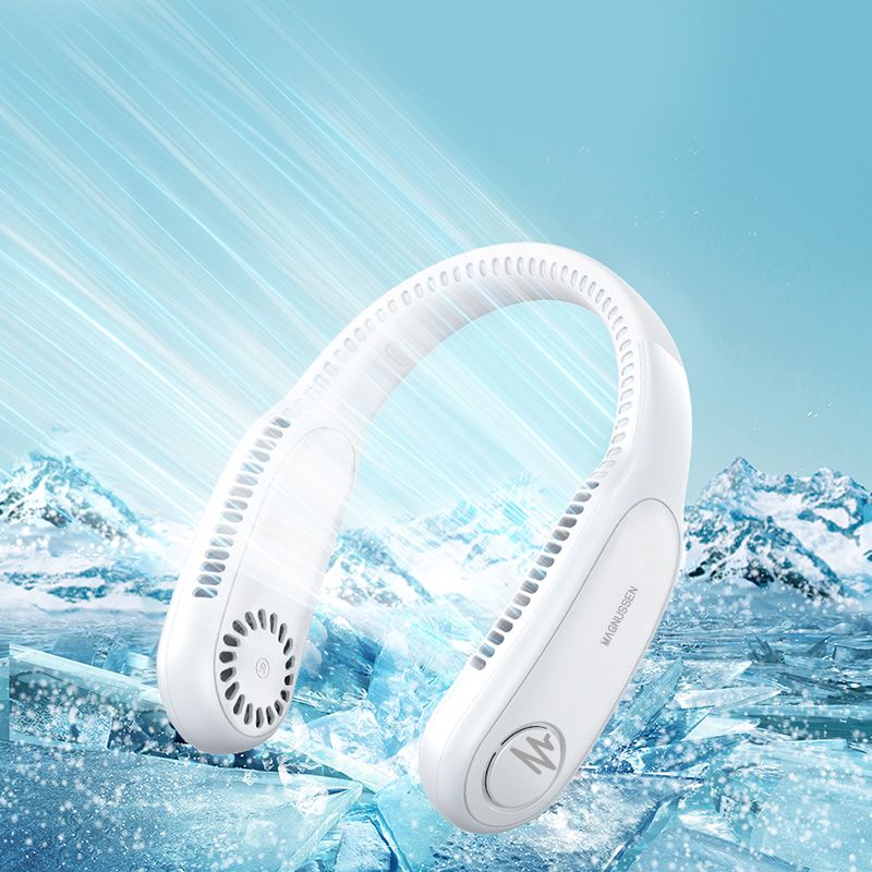 Ventilateur portable de cou blanc