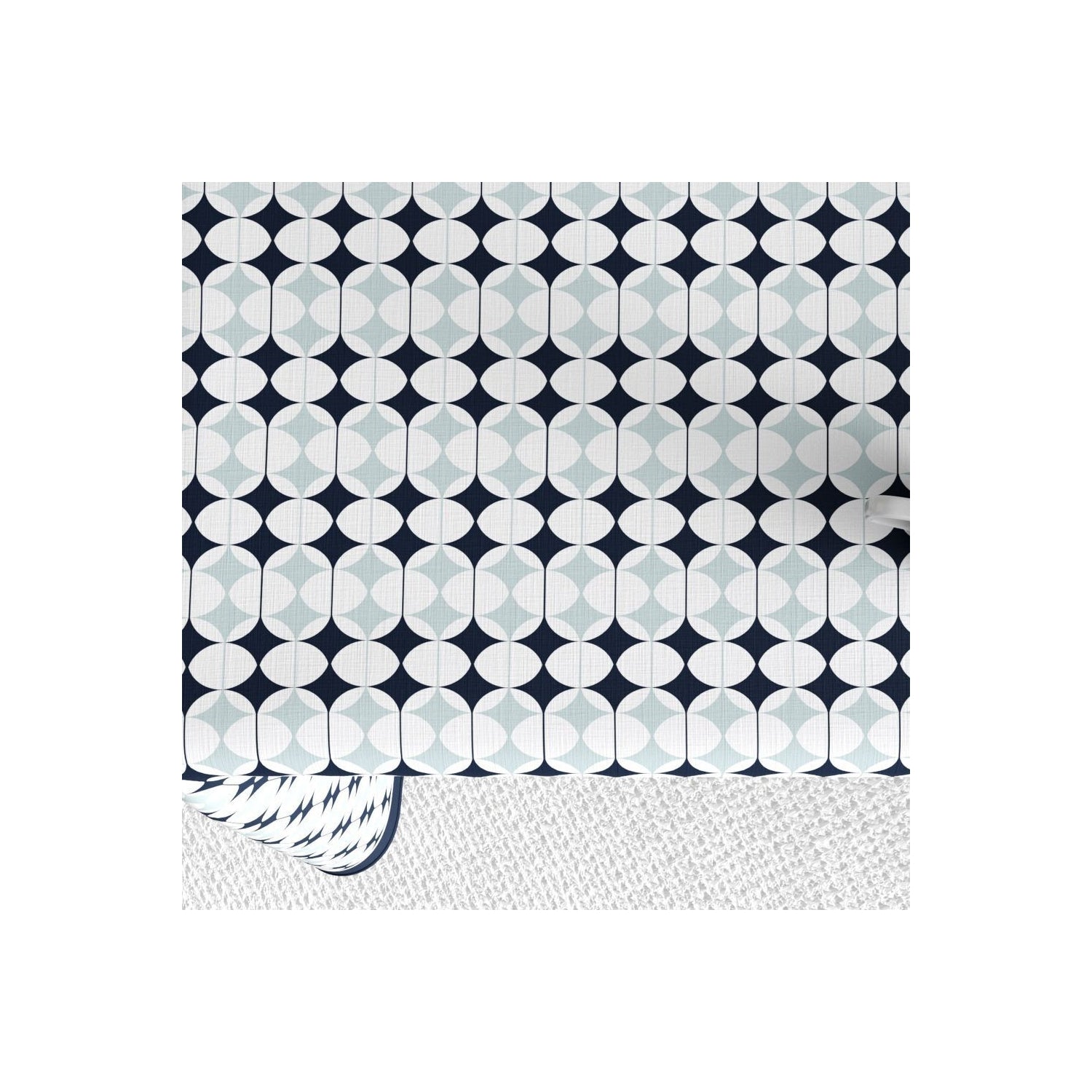 Nappe rectangulaire anti tache- 140x250 cm - Coton Verana