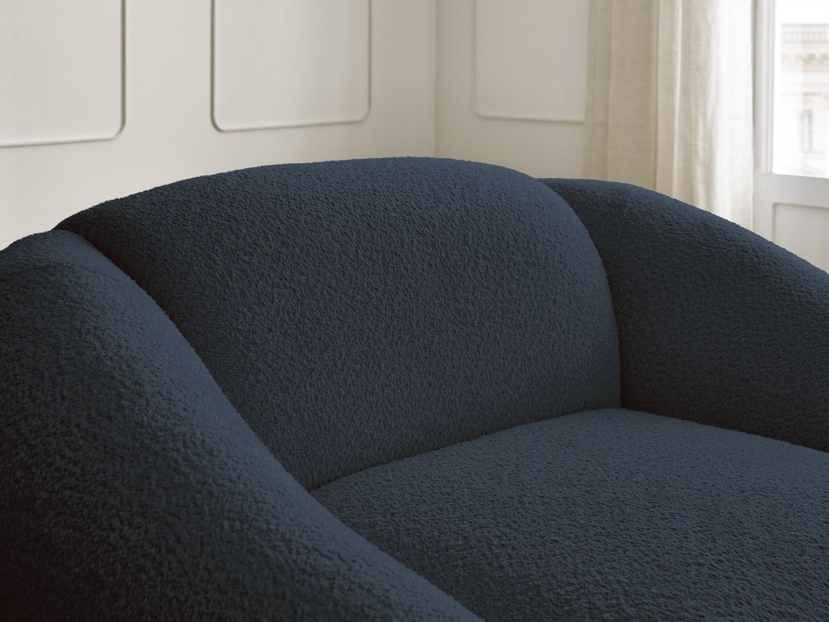 Fauteuil TINA tissu bouclette