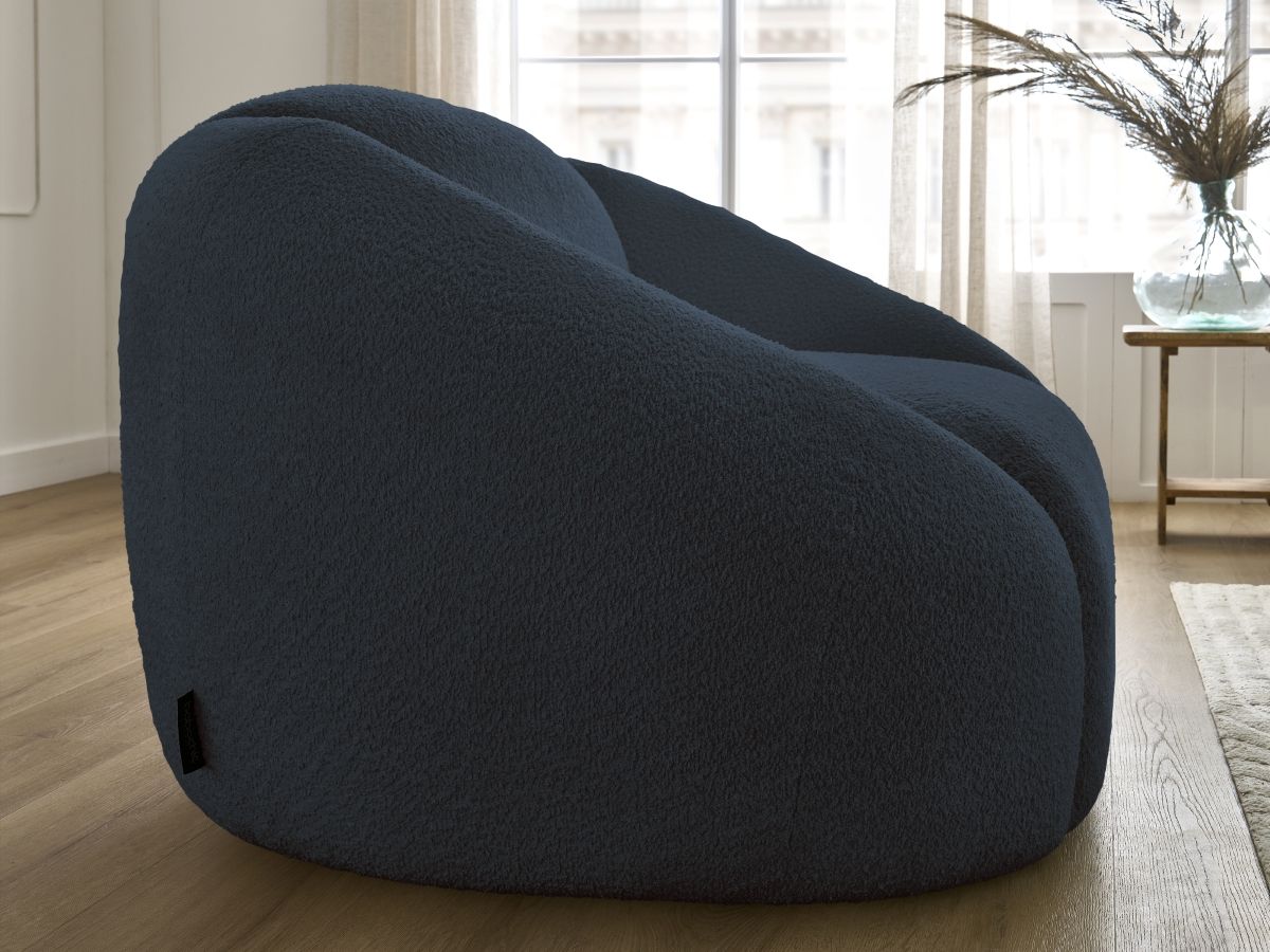 Fauteuil TINA tissu bouclette