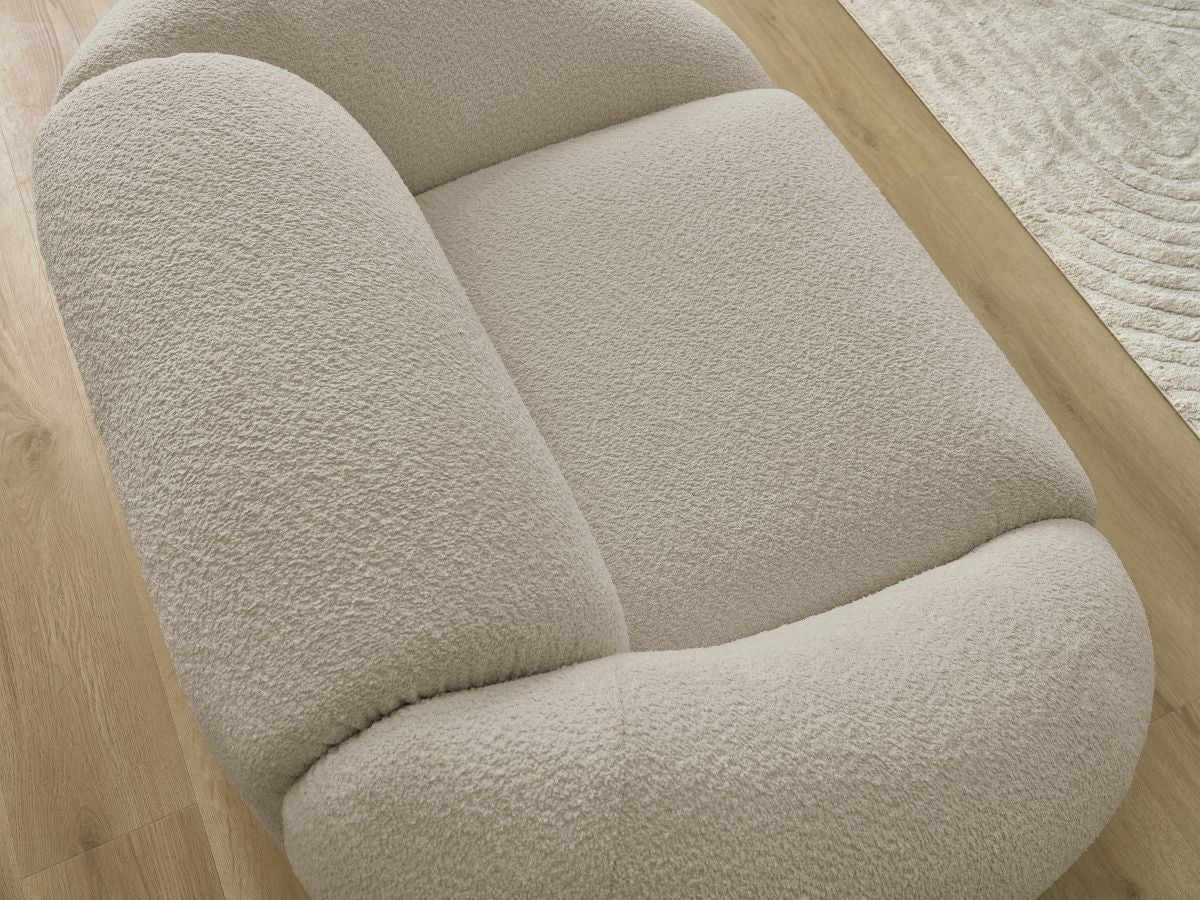 Fauteuil TINA tissu bouclette