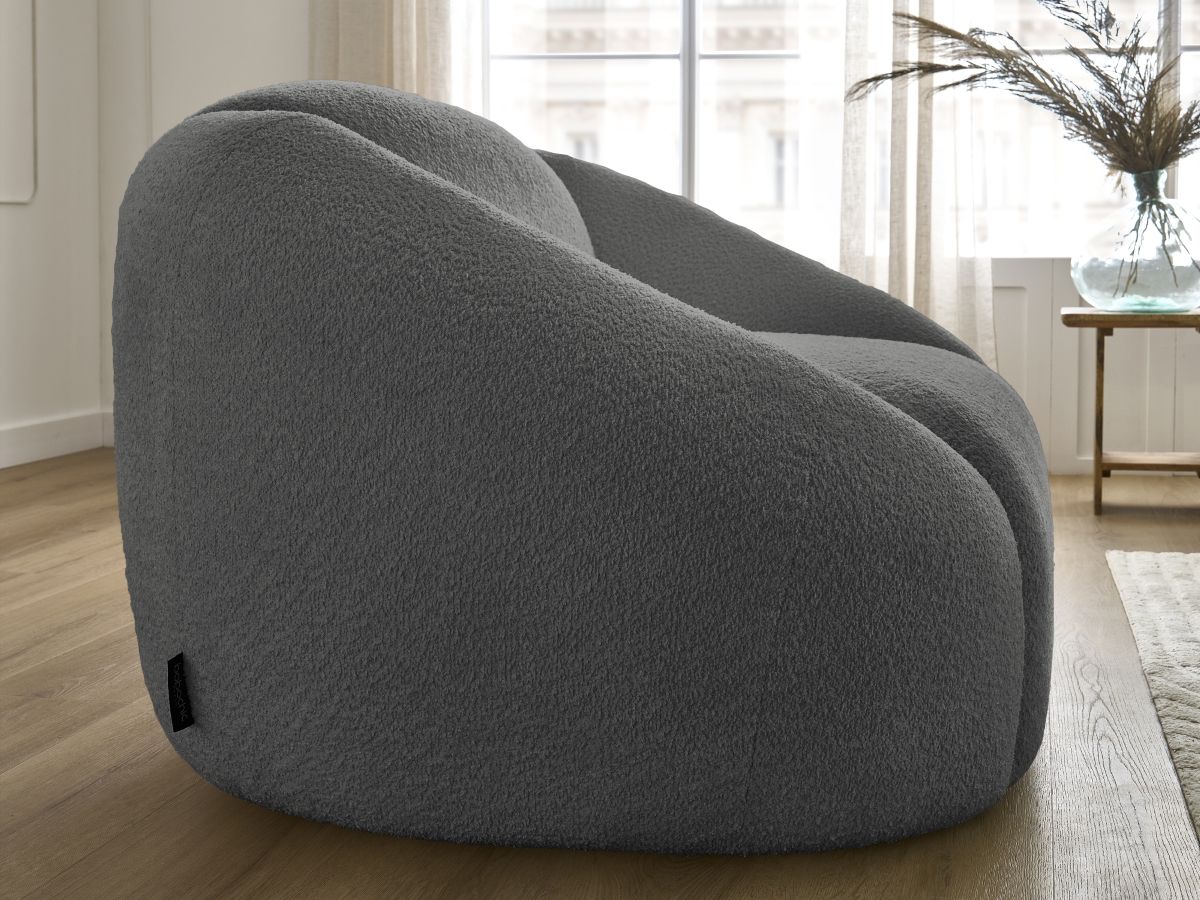 Fauteuil TINA tissu bouclette
