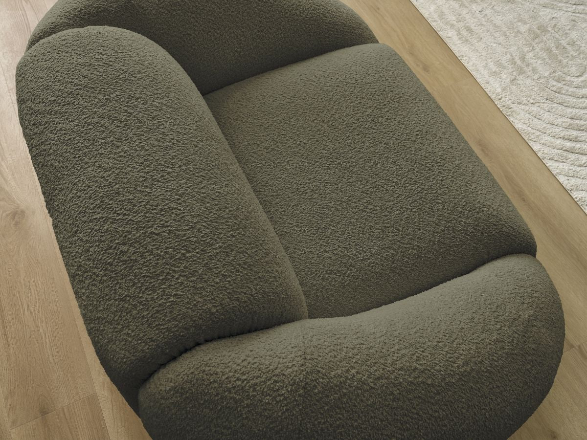 Fauteuil TINA tissu bouclette
