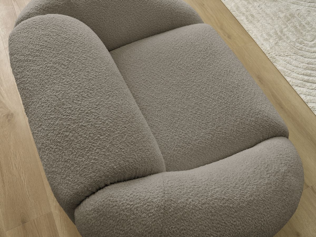 Fauteuil TINA tissu bouclette