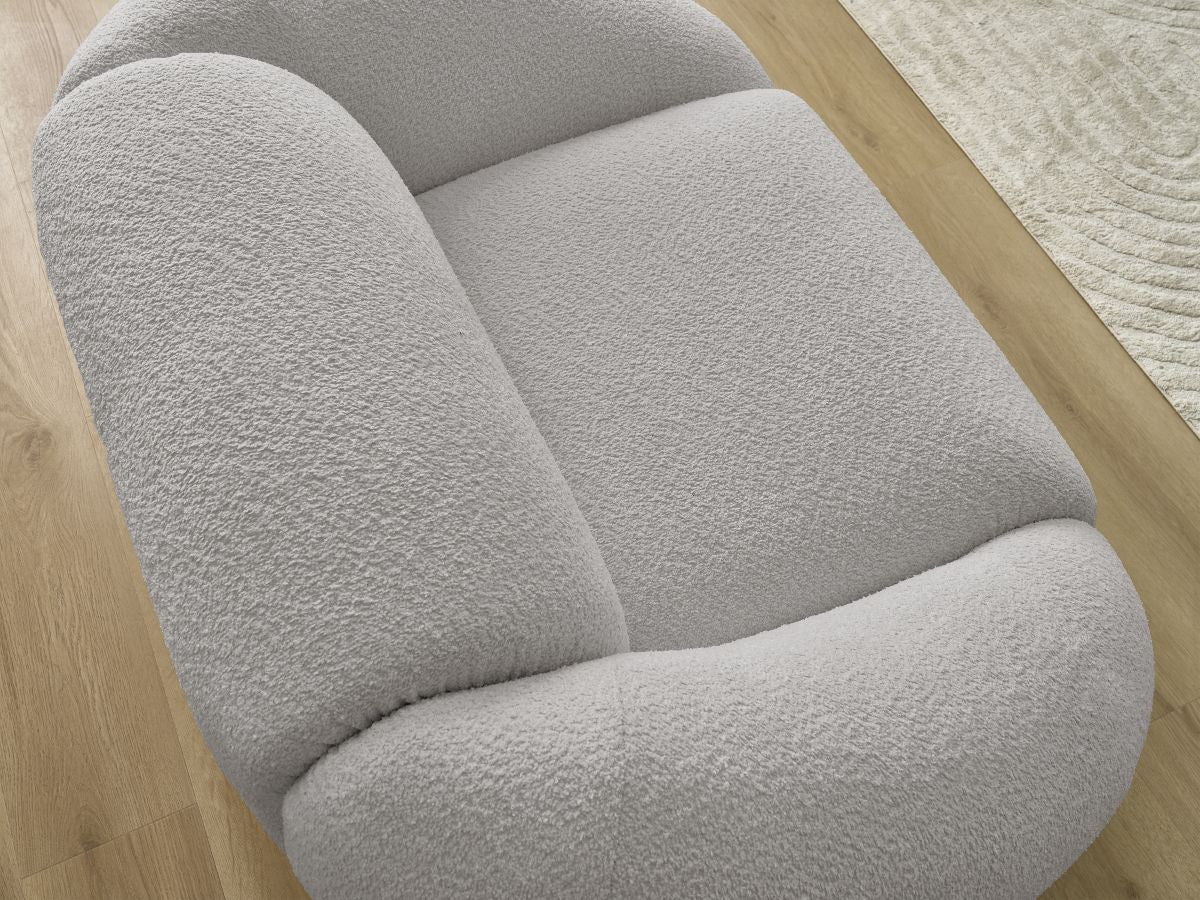 Fauteuil TINA tissu bouclette