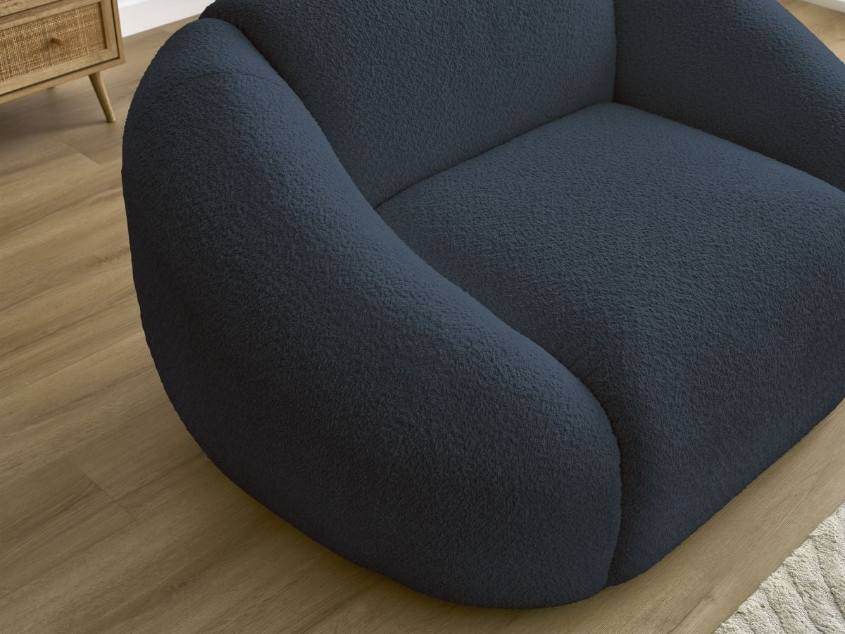 Fauteuil TINA tissu bouclette
