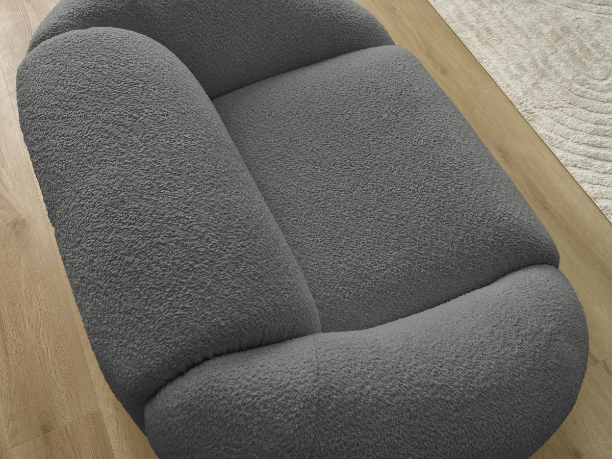 Fauteuil TINA tissu bouclette