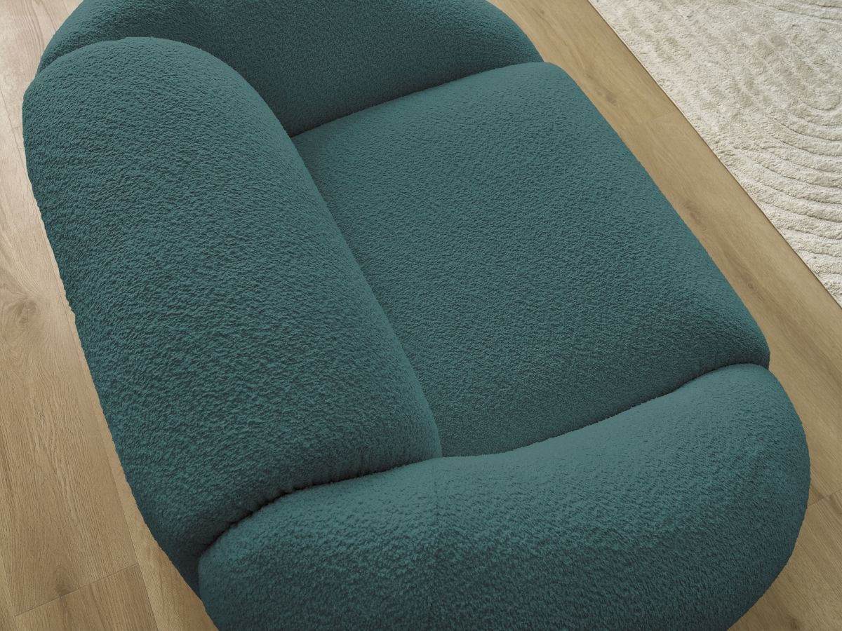 Fauteuil TINA tissu bouclette