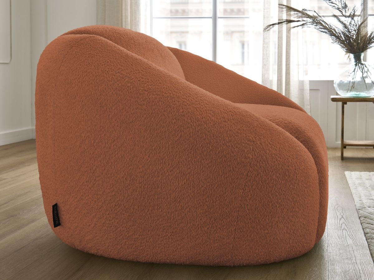 Fauteuil TINA tissu bouclette