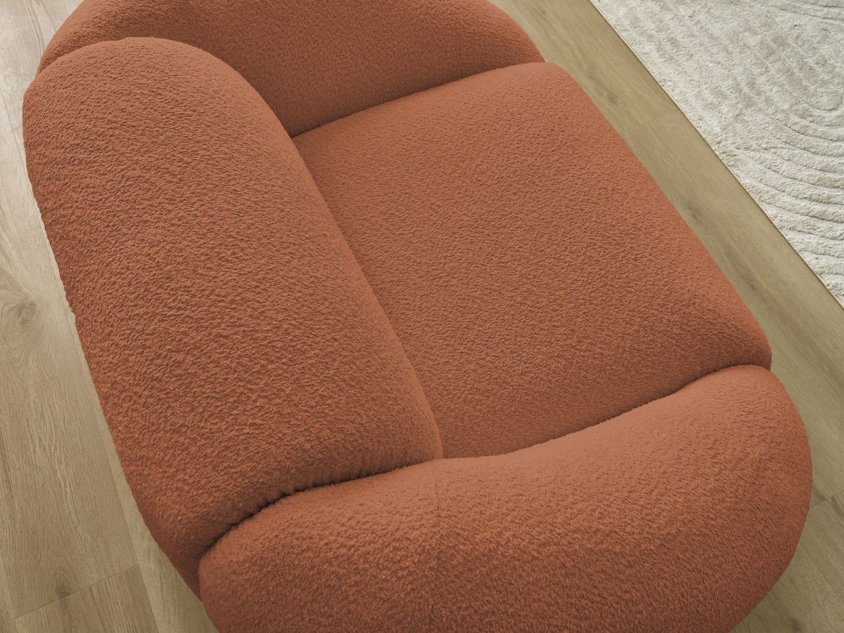 Fauteuil TINA tissu bouclette