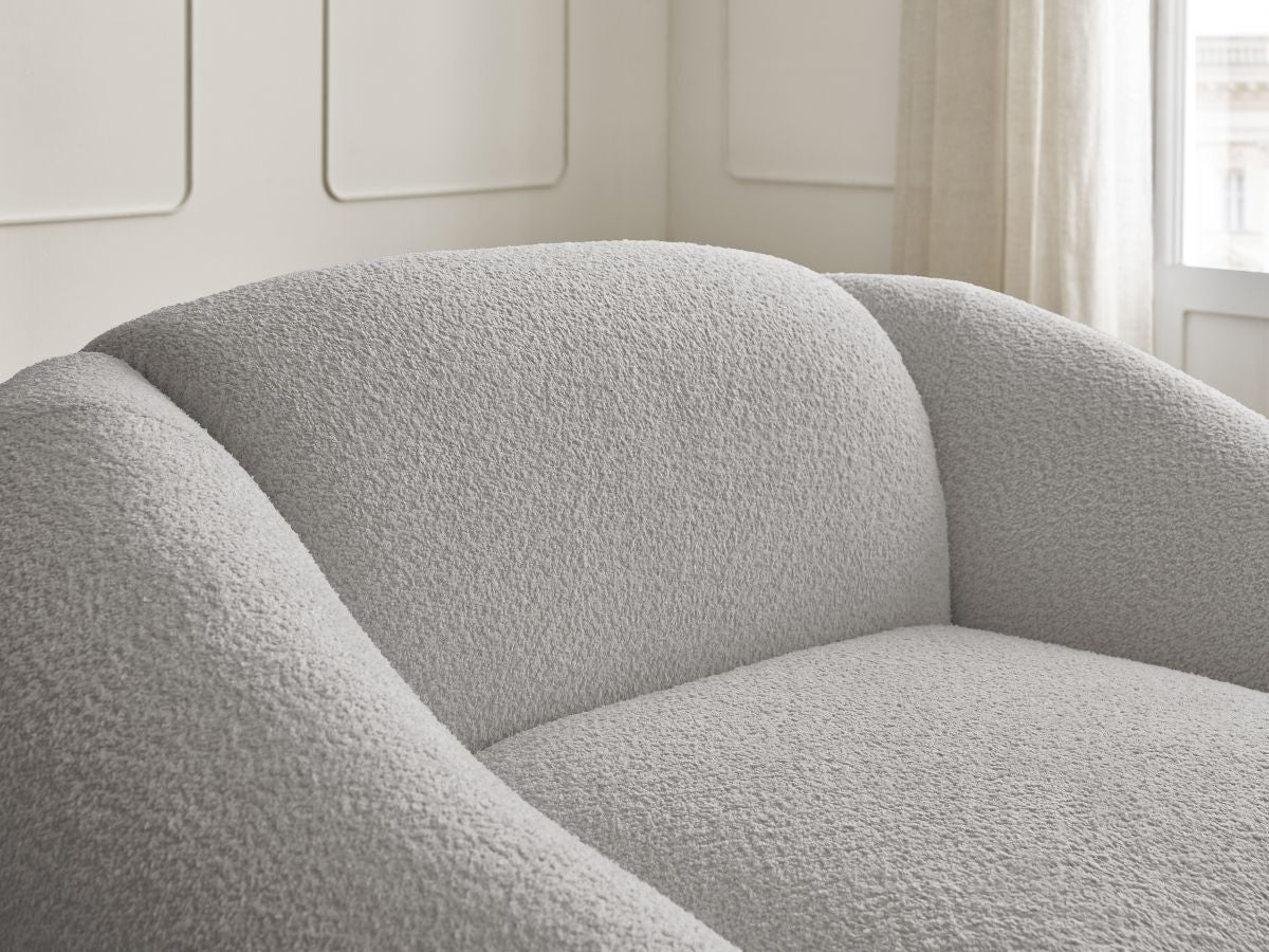 Fauteuil TINA tissu bouclette