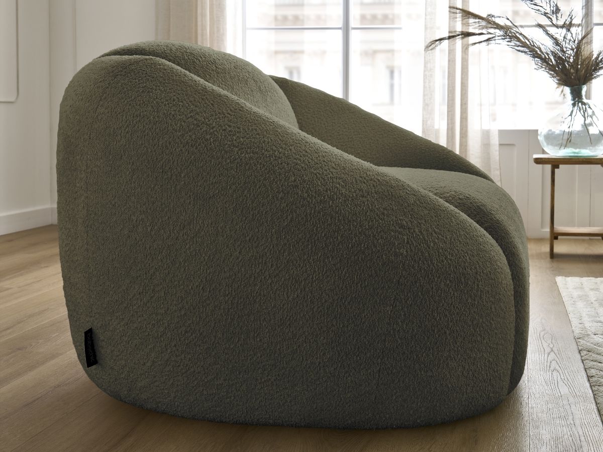 Fauteuil TINA tissu bouclette