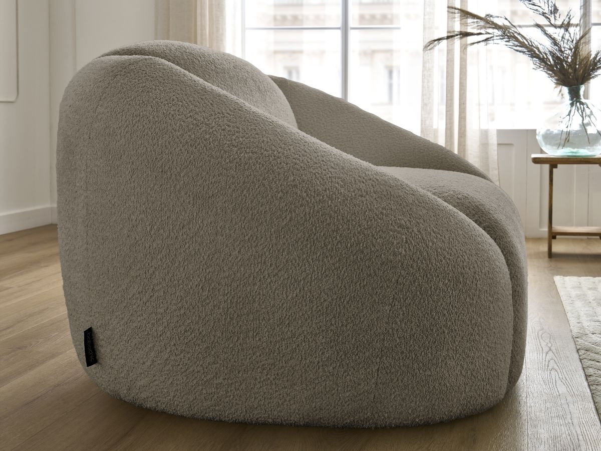 Fauteuil TINA tissu bouclette