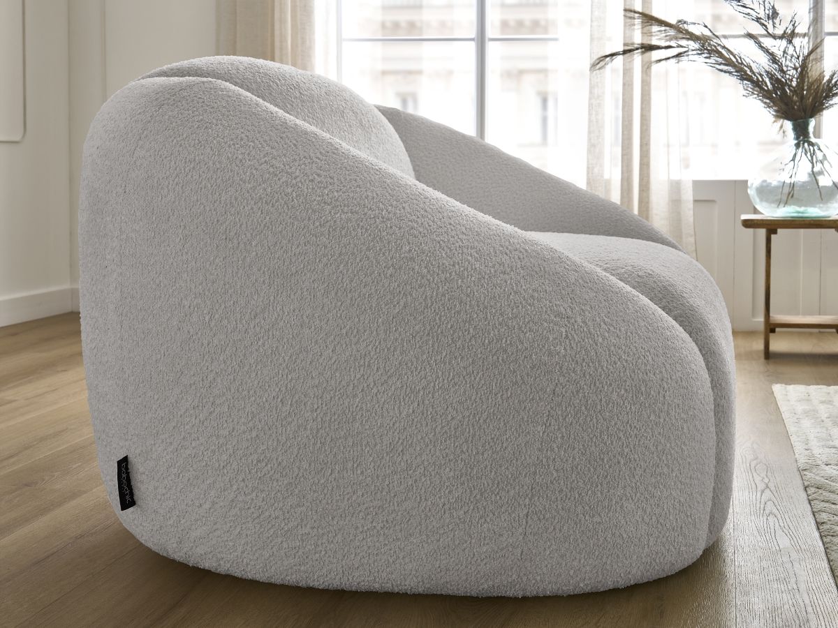 Fauteuil TINA tissu bouclette