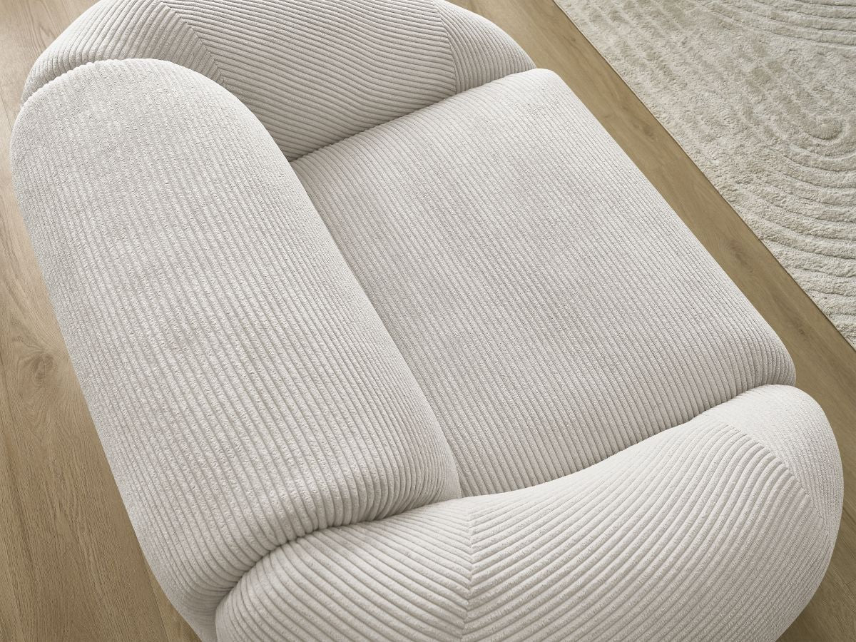 Fauteuil TINA velours côtelé