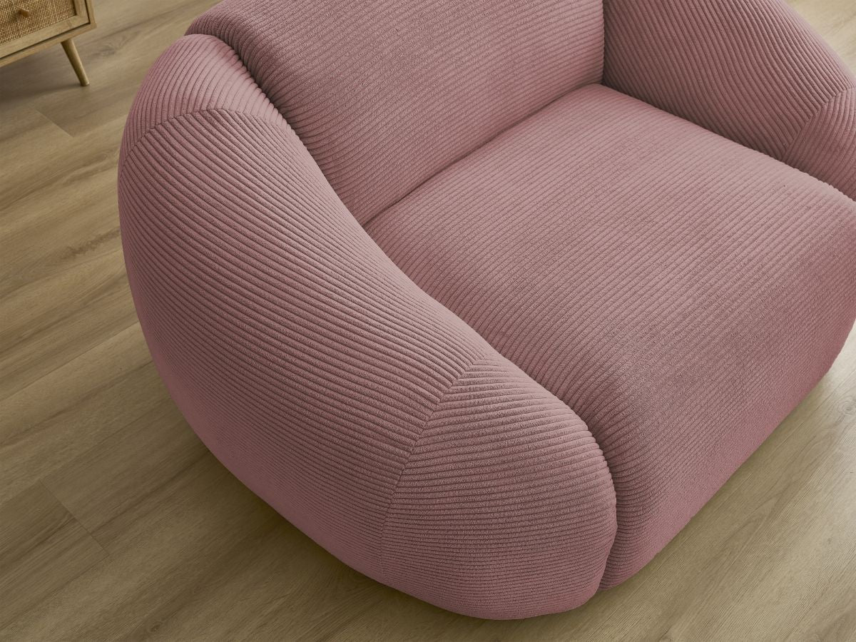 Fauteuil TINA velours côtelé