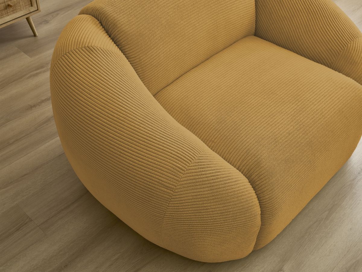 Fauteuil TINA velours côtelé