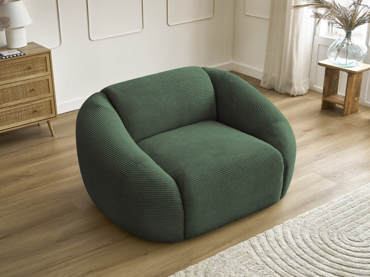 Fauteuil TINA velours côtelé