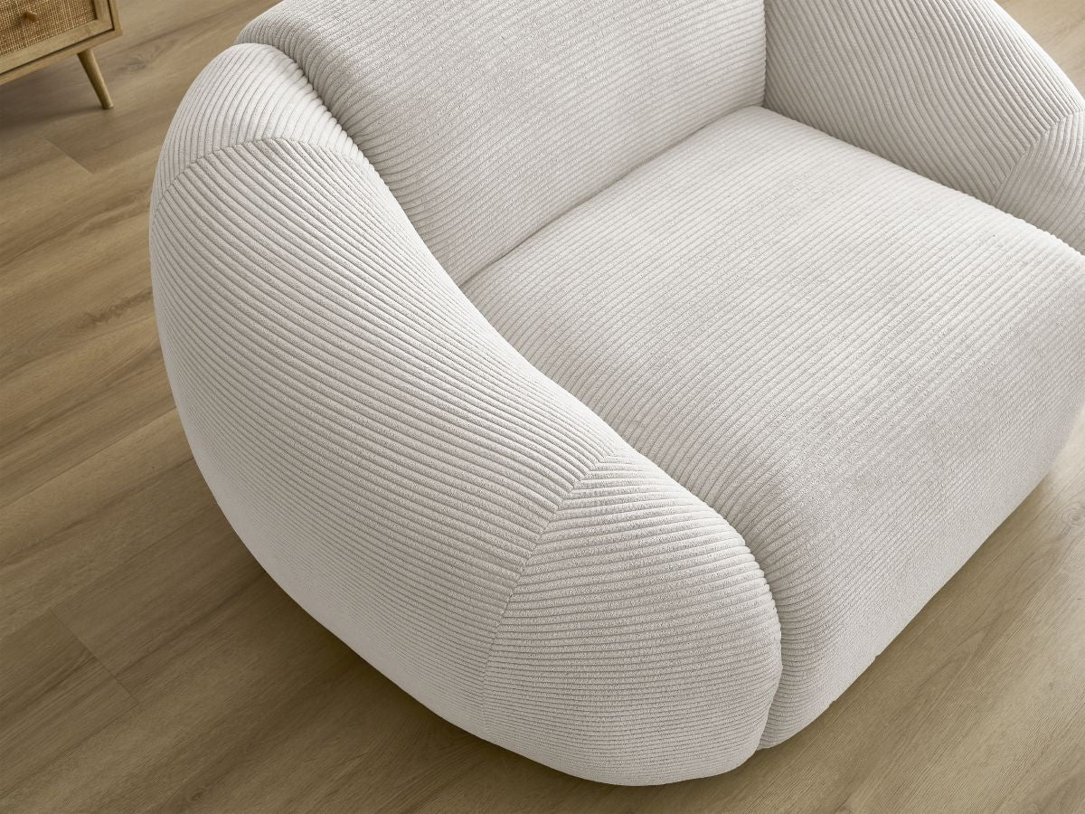 Fauteuil TINA velours côtelé