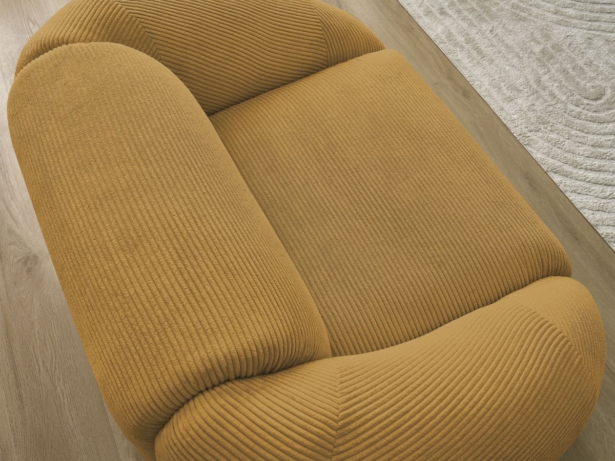 Fauteuil TINA velours côtelé