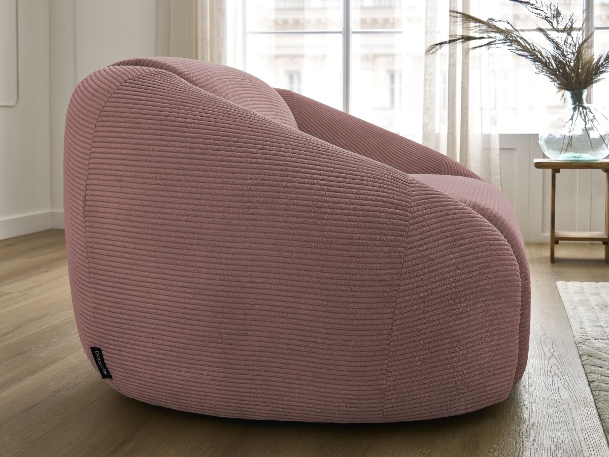 Fauteuil TINA velours côtelé
