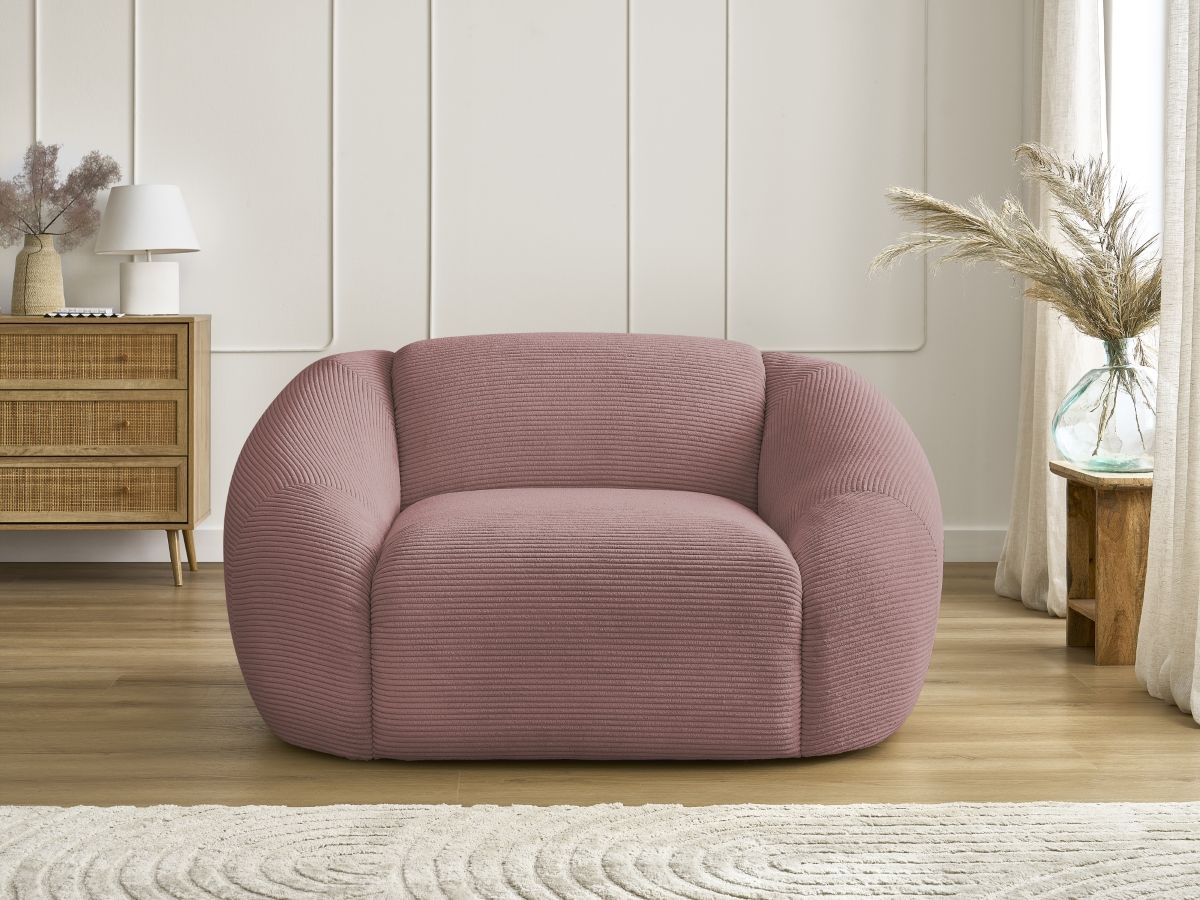 Fauteuil TINA velours côtelé