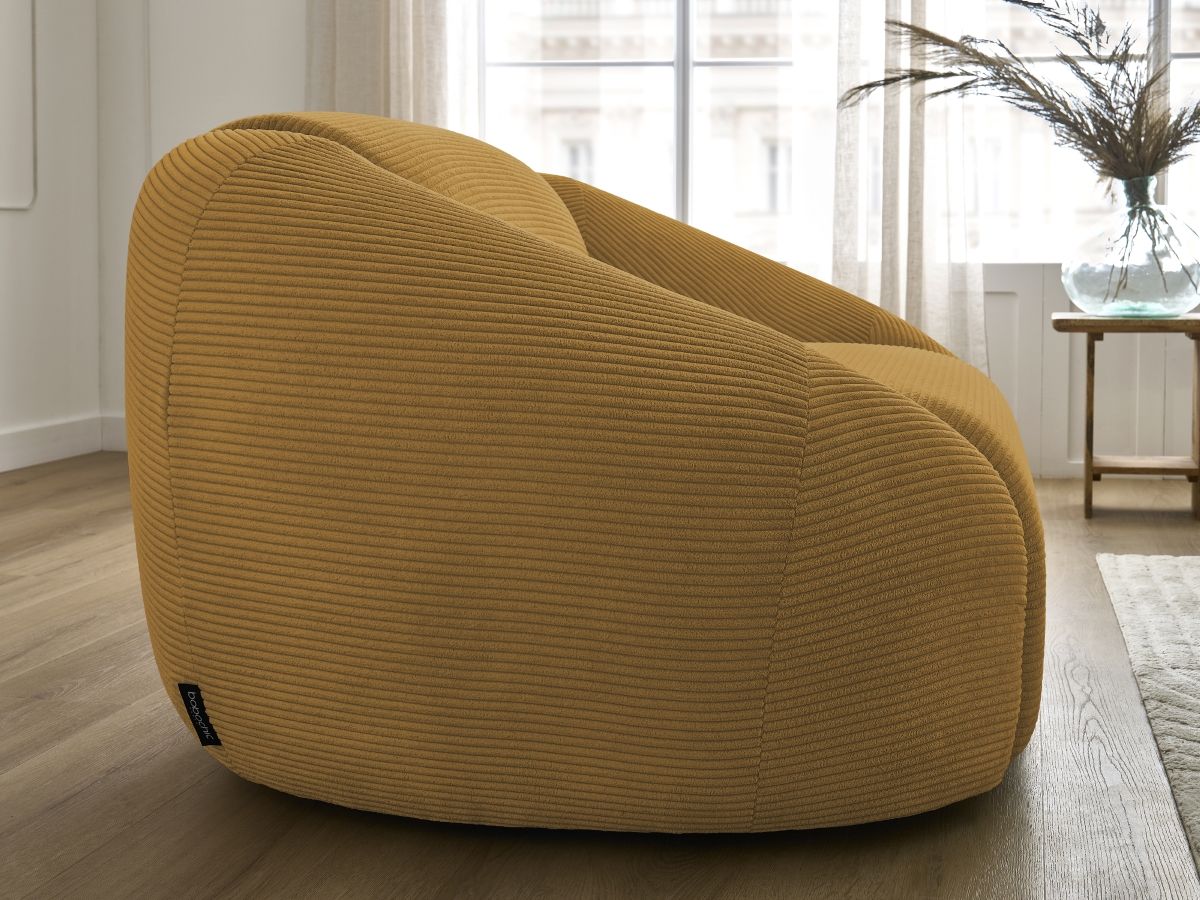 Fauteuil TINA velours côtelé