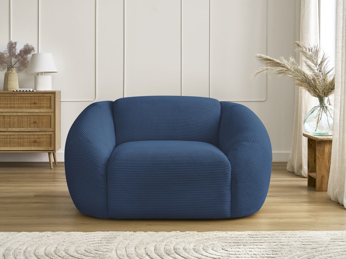 Fauteuil TINA velours côtelé