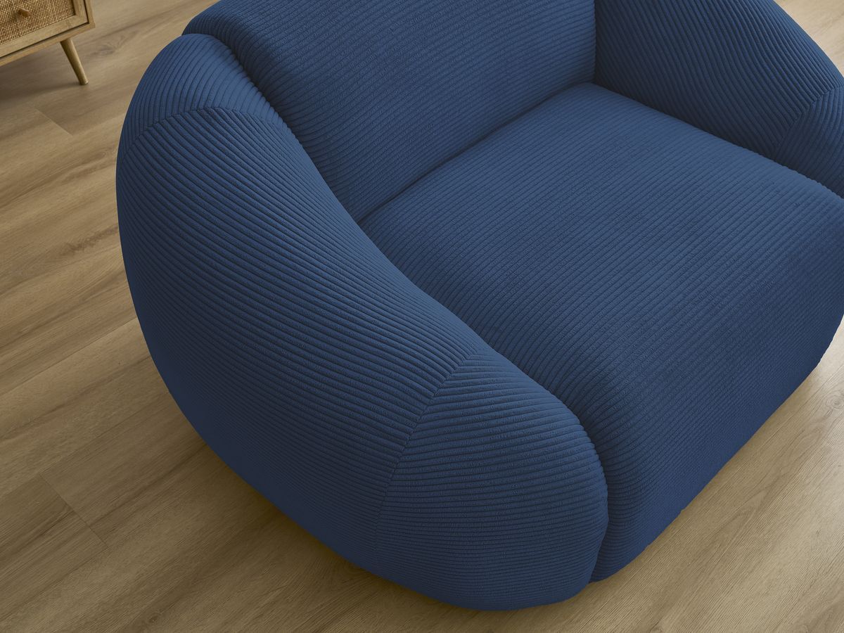 Fauteuil TINA velours côtelé