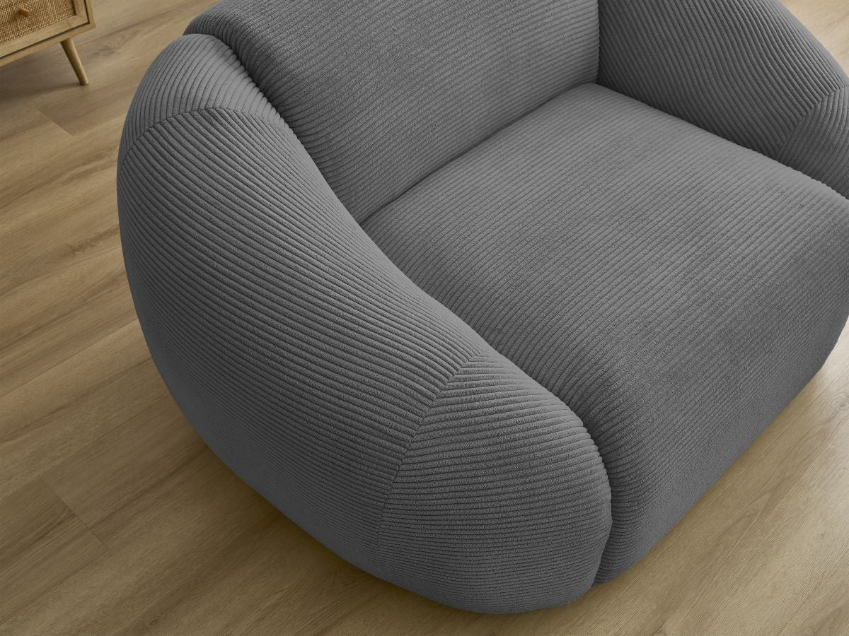 Fauteuil TINA velours côtelé