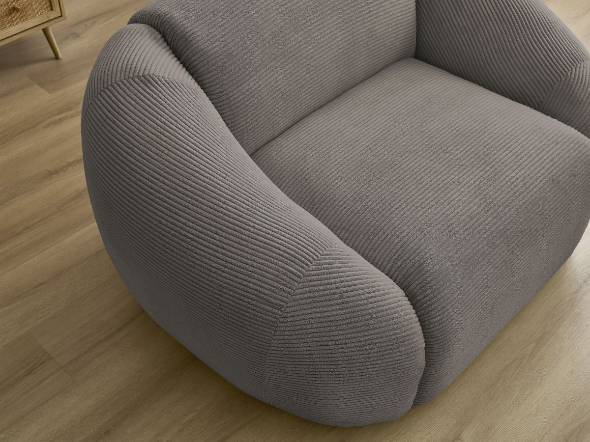 Fauteuil TINA velours côtelé
