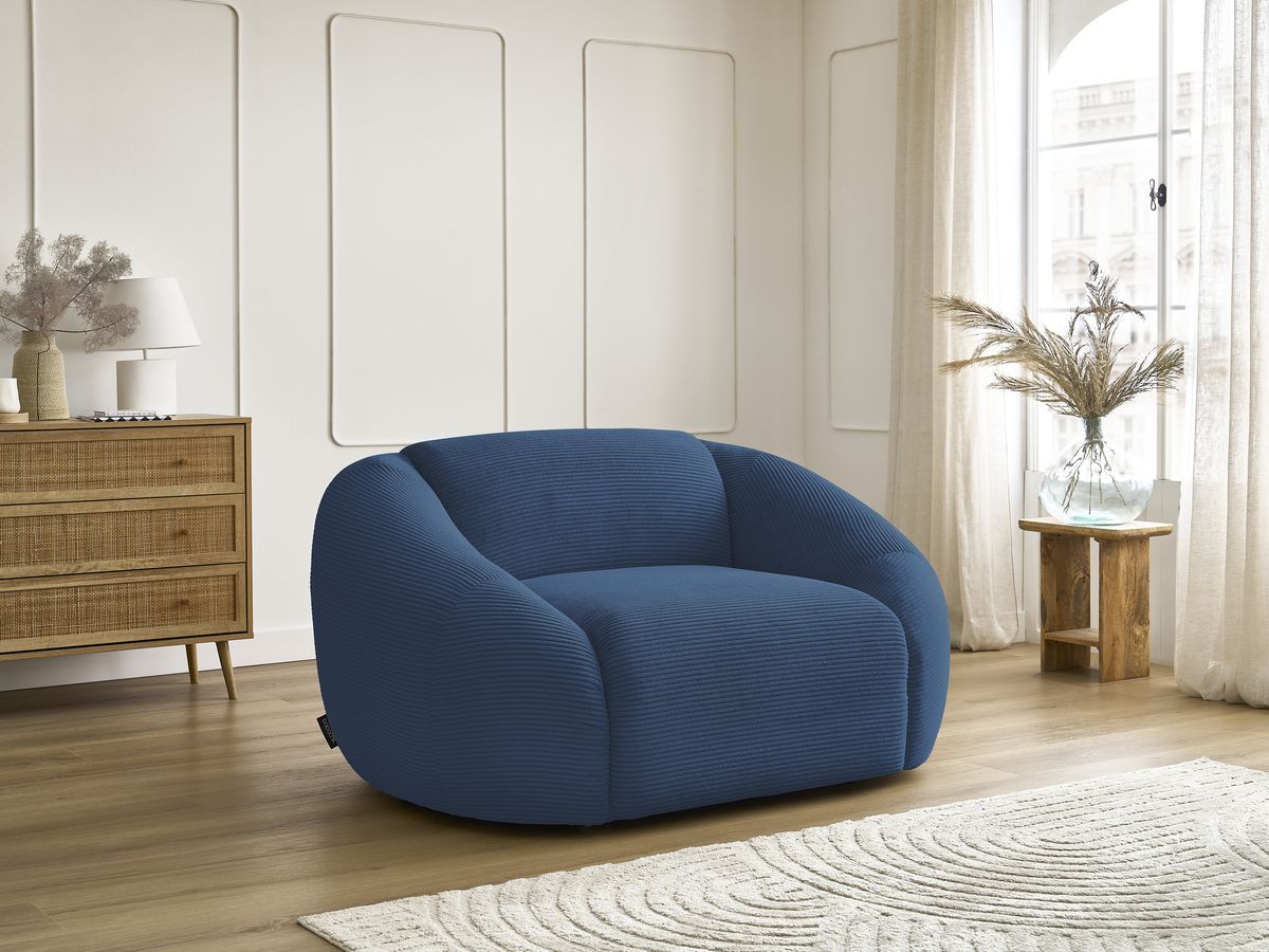 Fauteuil TINA velours côtelé