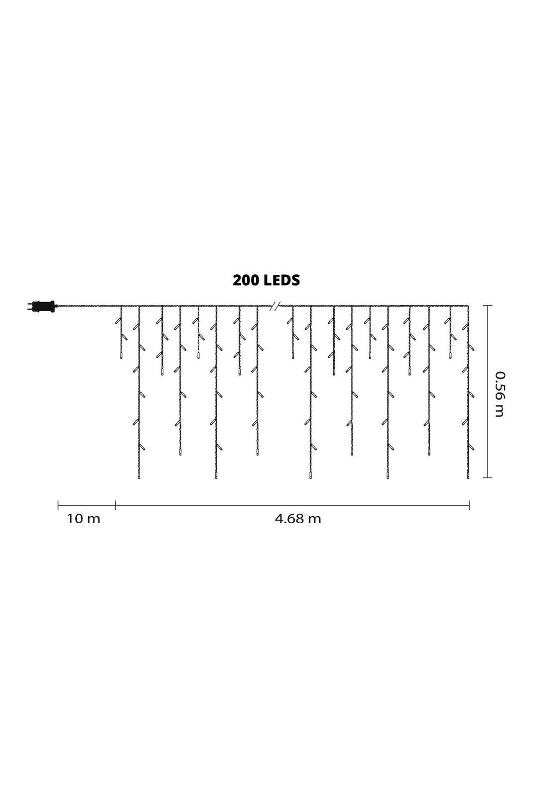 Guirlande lumineuse Ambre - 200 LED