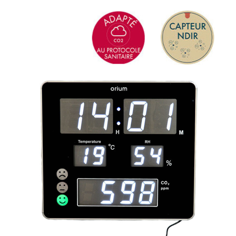Horloge capteur de CO2 Quaelis 18