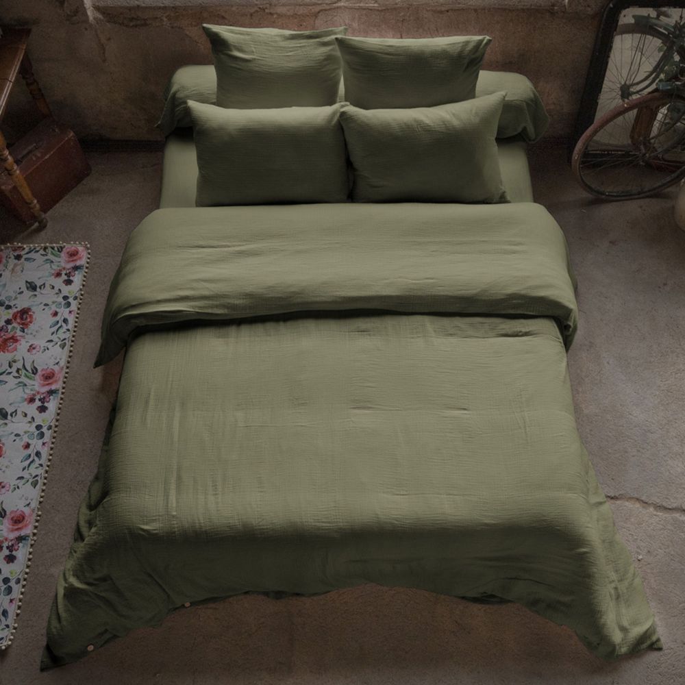 Housse de couette en Gaze de coton Romarin