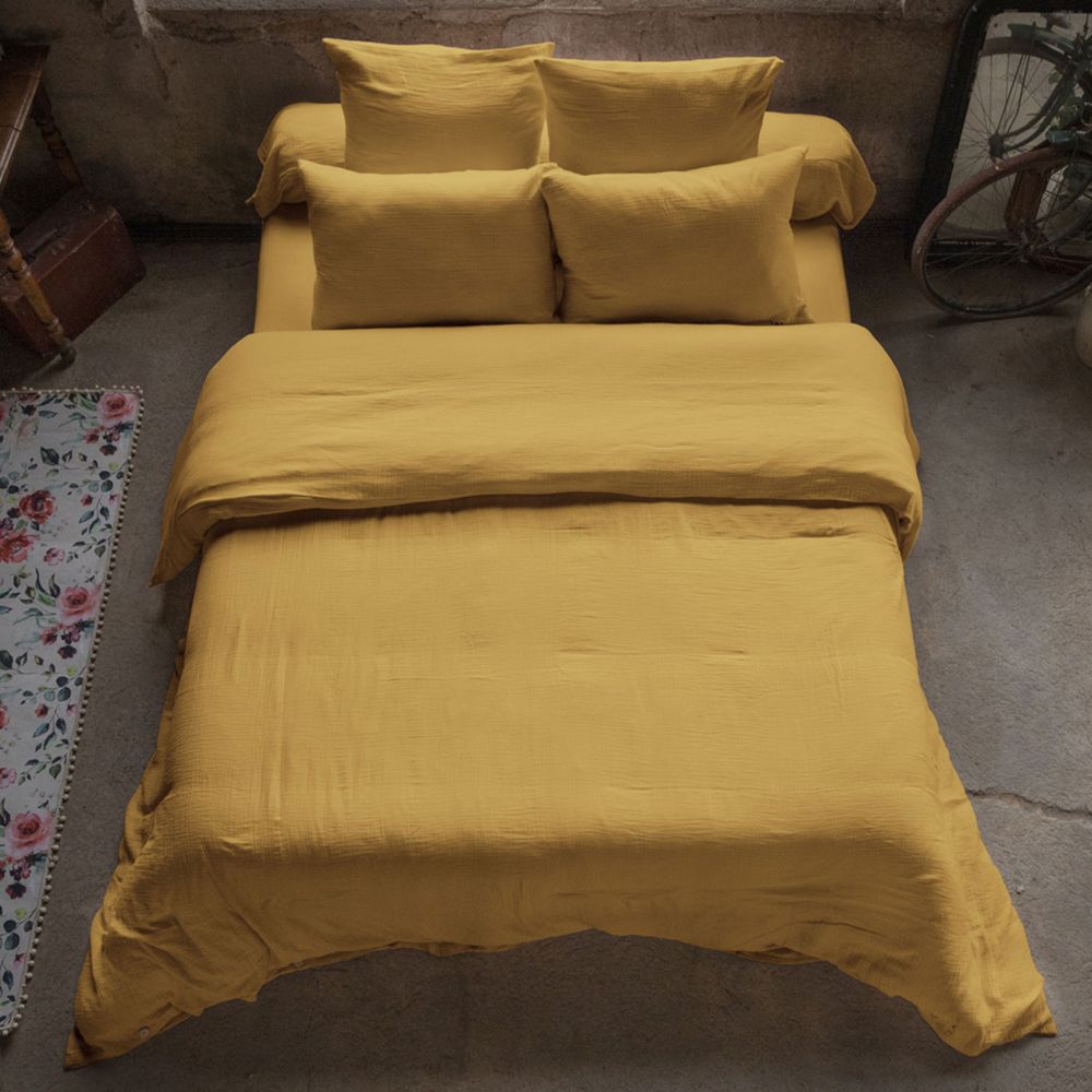 Housse de couette en Gaze de coton Safran
