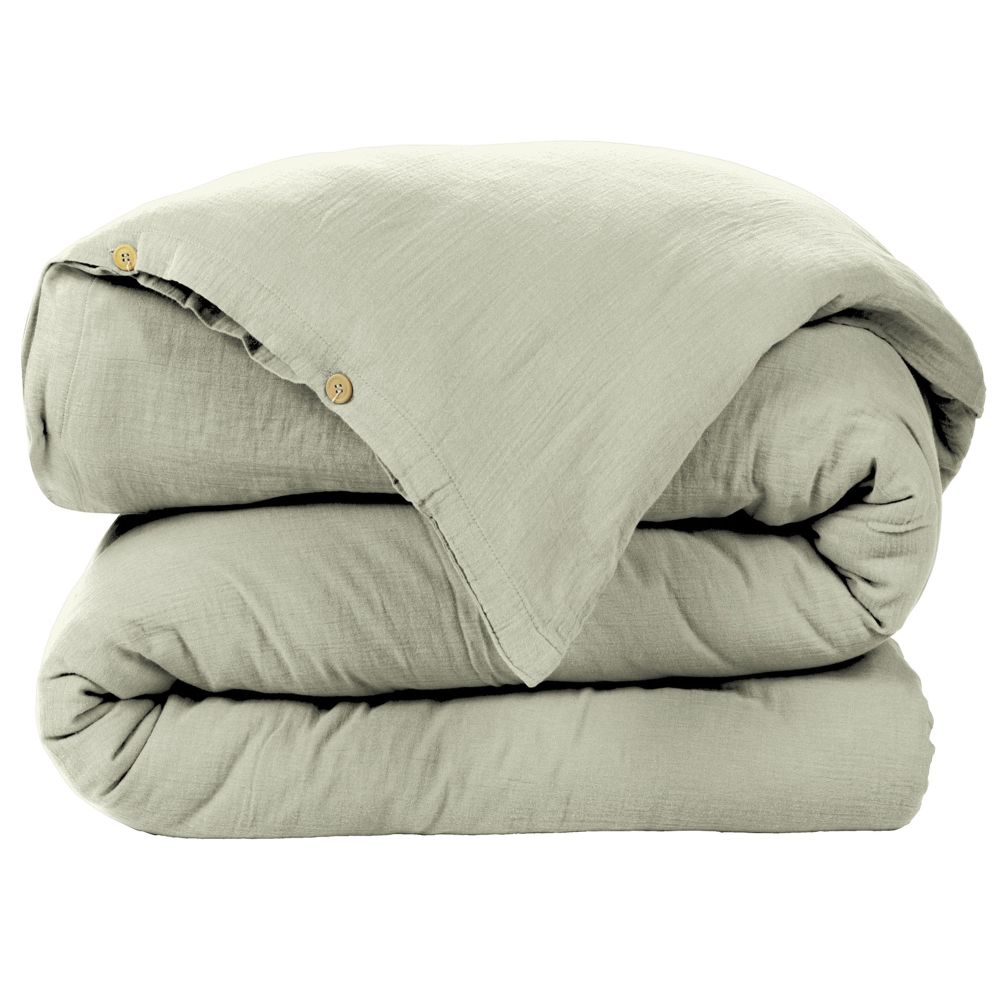 Housse de couette en Gaze de coton Vert d’eau