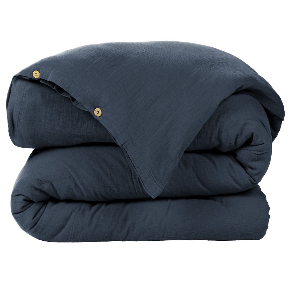 Housse de couette en Gaze de coton Minuit