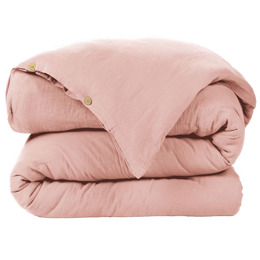 Housse de couette en Gaze de coton Rose
