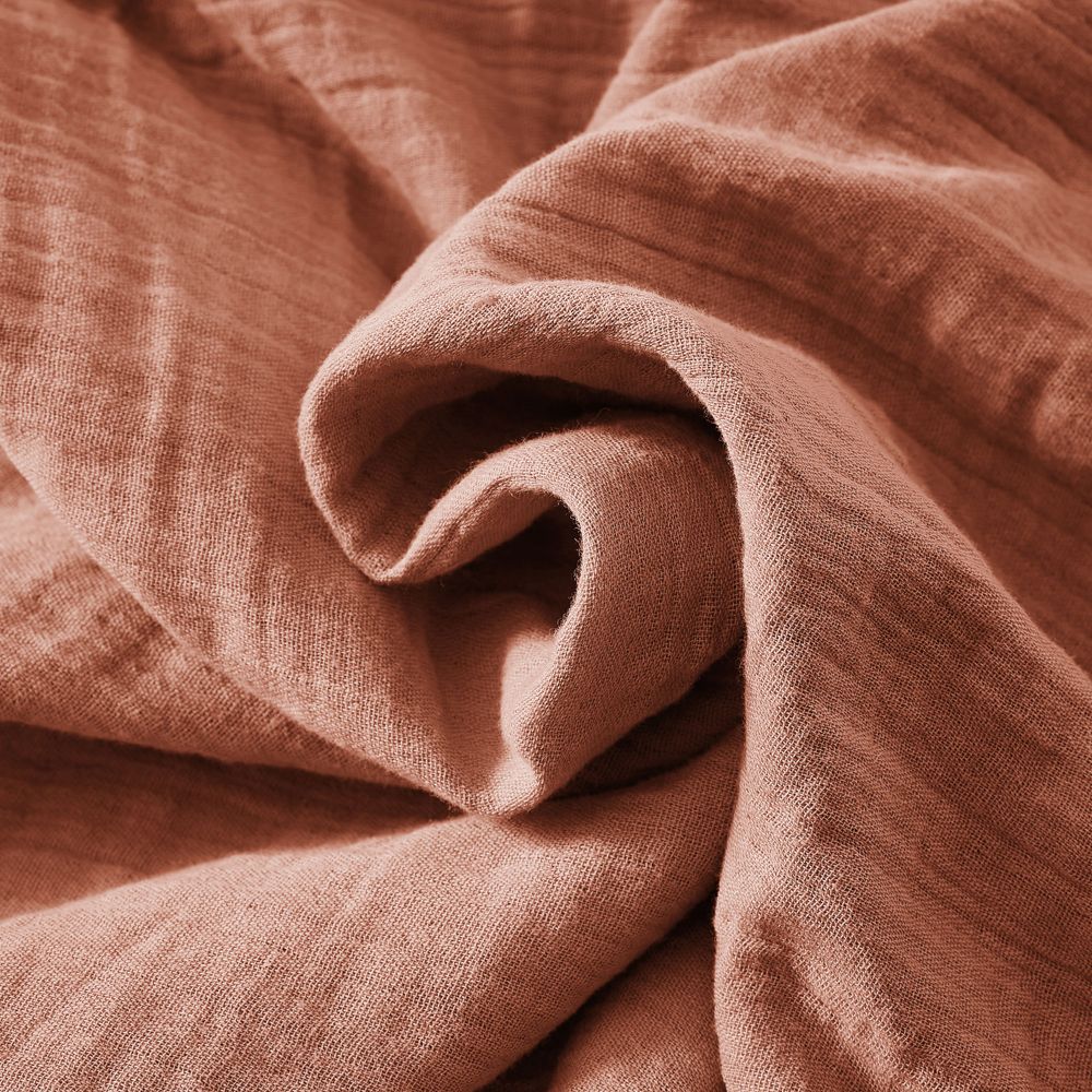 Housse de couette en Gaze de coton Terracotta
