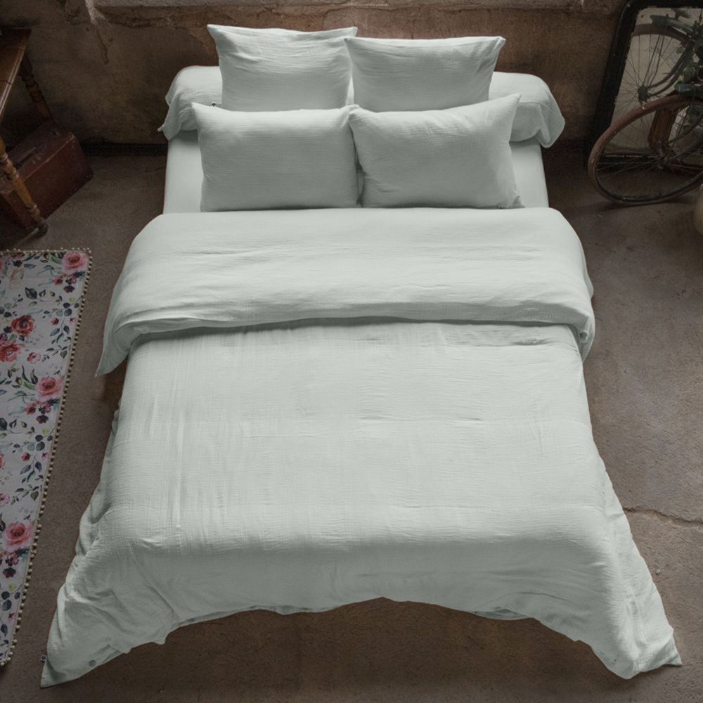 Housse de couette en Gaze de Coton Eucalyptus