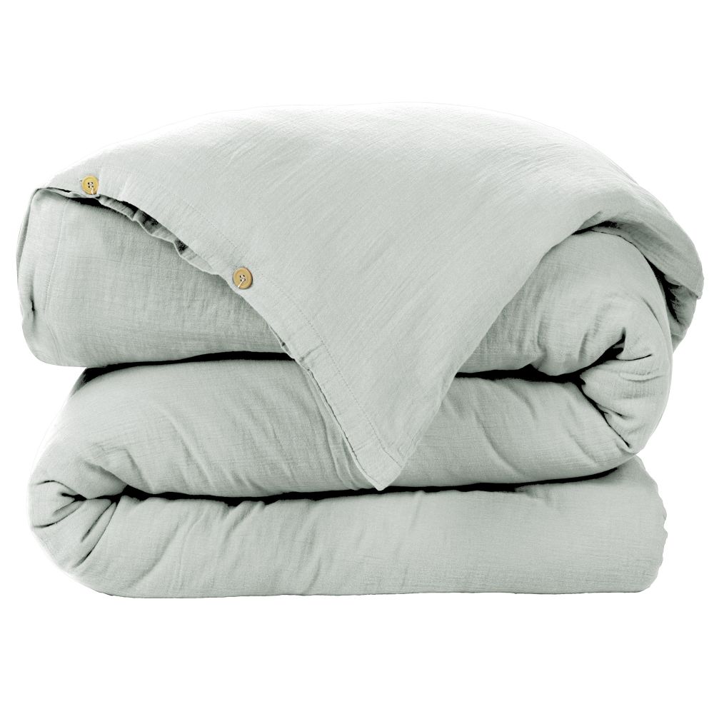Housse de couette en Gaze de Coton Eucalyptus