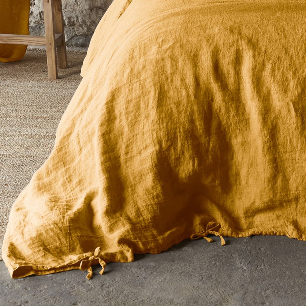 Housse de couette Lin Français Miel