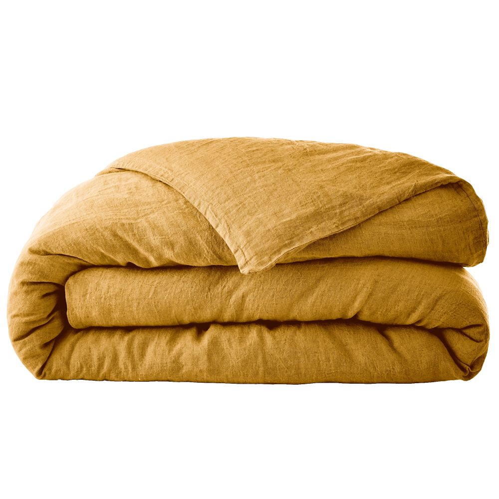 Housse de couette Lin Français Miel