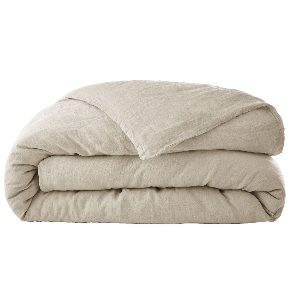 Housse de couette Lin Français Sable